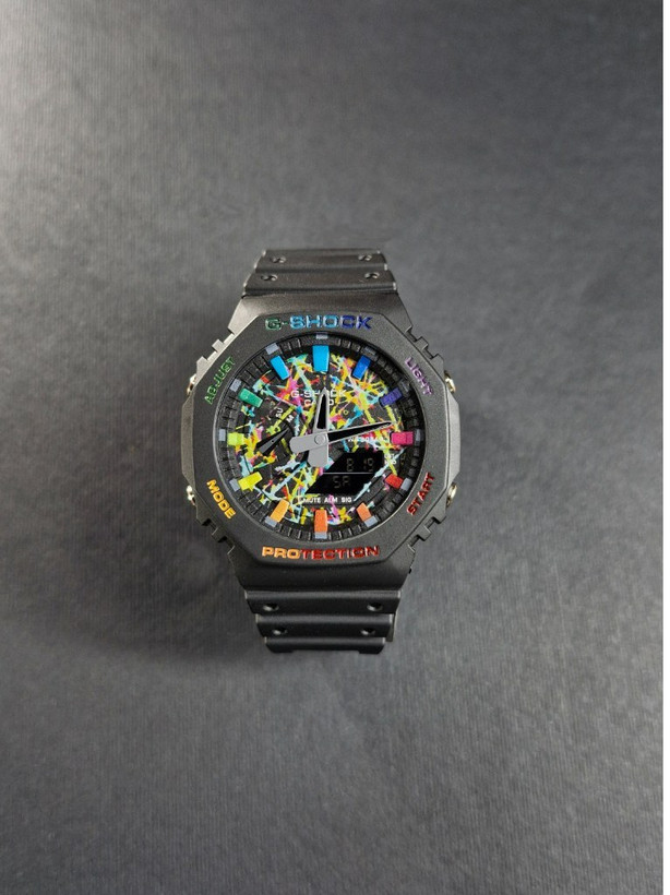 ساعت مچی مردانه جی شاک مدل GA-2100RB با بند پلاستیکی