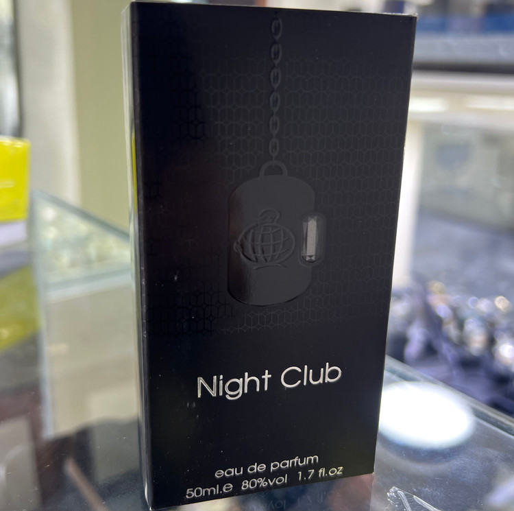 عطر ادوپرفیوم مردانه فراگرنس ورد نایت کلاب رایحه تلخ حجم ۵۰ میل
